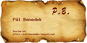 Pál Benedek névjegykártya